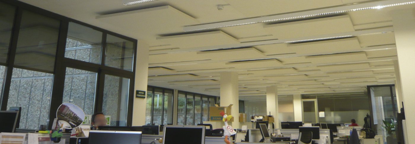 Panel absorbentes para oficinas, evita la reverberación