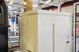 Cerramiento acústico para ventilador de alta presión