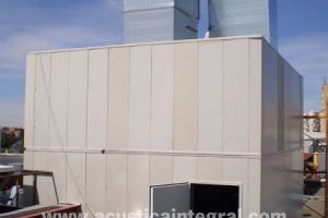 Acoustic enclosure for Genset Mall in Madrid