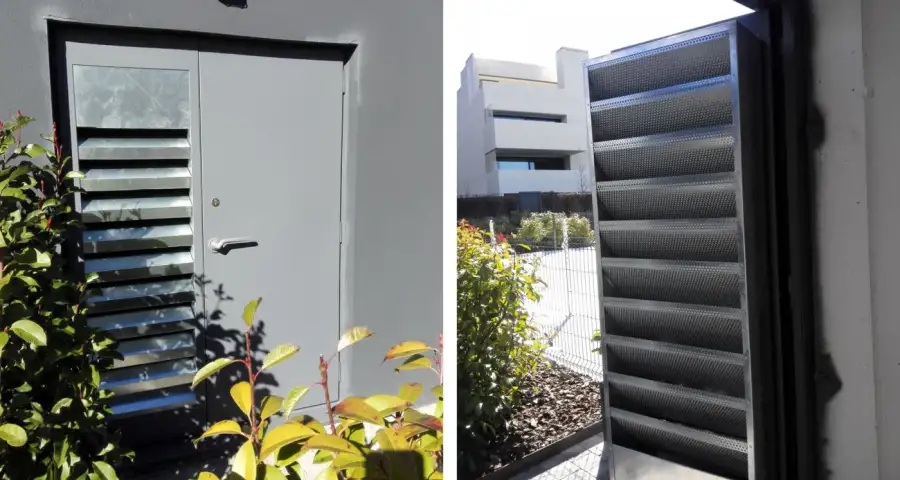 Puerta insonorizada adaptada