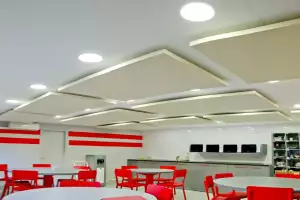 Acoustic conditioning of dining facilities with Acustiart systems