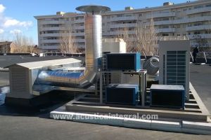 Acoustic barrier for air conditioners