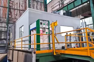 Cabina acústica de descanso para planta industrial