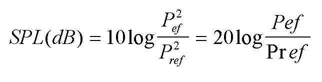 SPL = Sound pressure level