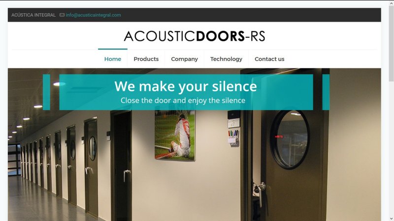 La web de las Puertas acĂșsticas RS La web de las Puertas acĂșsticas RS