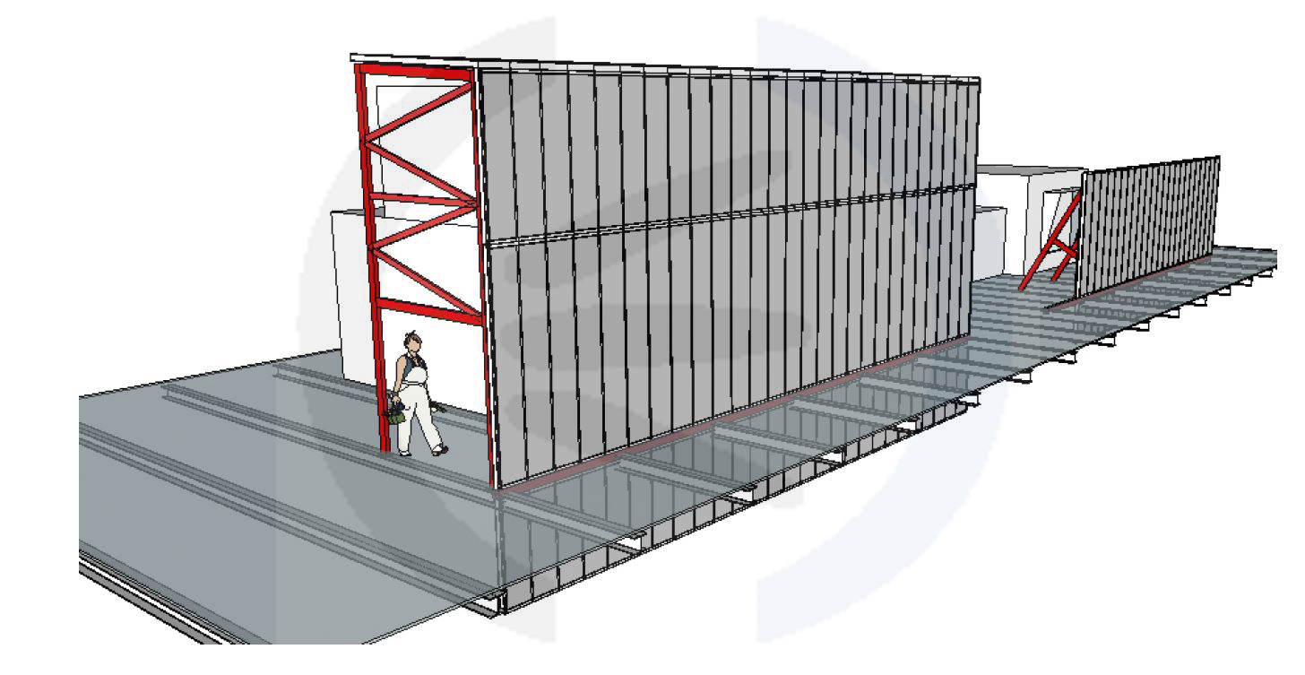 Barrière acoustique pour isolation phonique entre bureaux