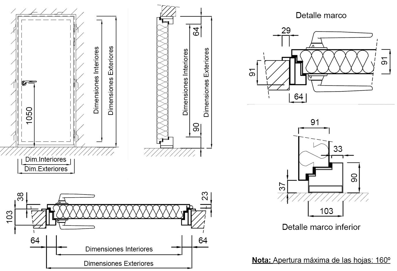 Puertas Acústicas Metálicas. Envíos directos a obra.