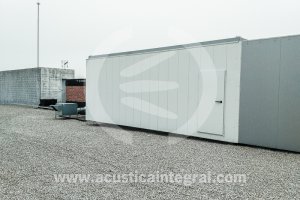 Barrera acústica para climatizadores