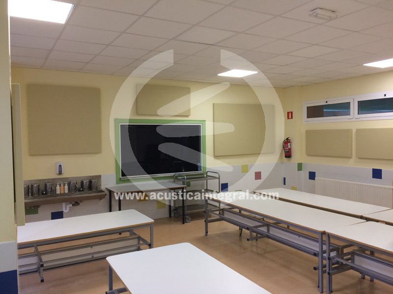 Tratamiento absorbente en comedor escolar Tratamiento absorbente en comedor escolar